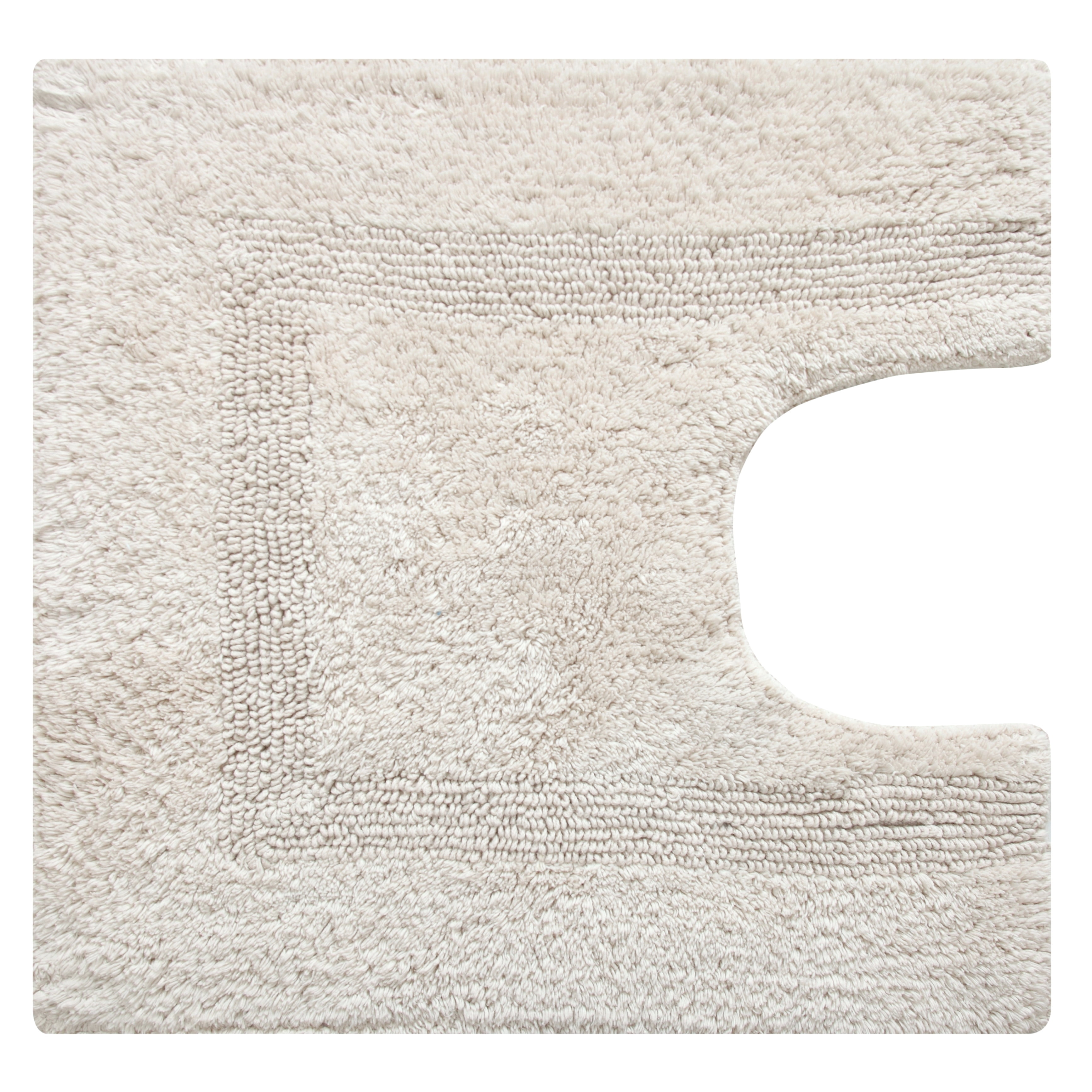 Fabstyles  Soft & Absorbent Reversible Cotton Bath Rug Set of 2 Taupe