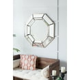 thumbnail image 3 of 40" x 40" Oversized Silver Octagon Mirror, Mid-Century Modern Accent Mirror, for Living Room, Entryway, Bedroom, Hallway, 3 of 5