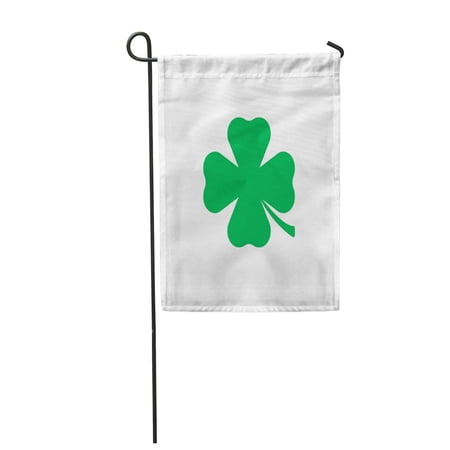 SIDONKU Clover Filled Flat Sign Solid Colorful Pictogram White St Garden Flag Decorative Flag House Banner 28x40 inch
