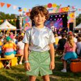 thumbnail image 2 of Whouriu Boys Summer Sequin Shorts High Waist Stretch Party Shorts, Sizes 3-18, 2 of 4