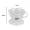 thumbnail image 2 of fashionhome Cone Shape Coffee Maker Filter Reusable plastic coffee dripper Cup Dripper Reusable Pour Over Serving Mug Filters Manually Coffee Dripper, 2 of 9