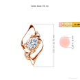 thumbnail image 3 of ANGARA Lab Grown Shell Style Oval Diamond Pendant for Women in 14K Rose Gold (Size-7x5mm| Color-F-G| Clarity-VS) | April Birthstone, Anniversary, Jewelry Gift for Women | Lab-Grown Diamond Necklace, 3 of 7
