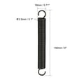 thumbnail image 2 of Uxcell Free Length Spring Steel Tension Spring Small Dual Hook Tension Spring Black 150mm 1 Pcs, 2 of 3