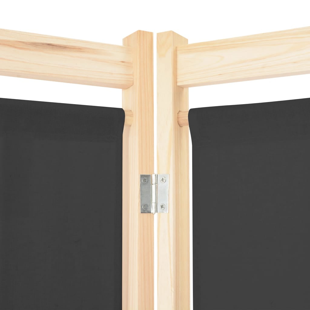 Kepooman 4-panel Wooden Frame Privacy Screen for Bedroom Garden, Grey Kepooman 4-panel Wooden Frame Privacy Screen for Bedroom Garden, Grey