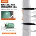 thumbnail image 2 of VEVOR Refrigerant Tank Rack, with 3 x 30-50lb Bottle Tanks, Cylinder Tank Rack 14.64x13.97x46.06 in, Refrigerant Cylinder Rack Gas Cylinder Racks and Holders for Freon, Gases, Oxygen, Nitrogen, 2 of 9
