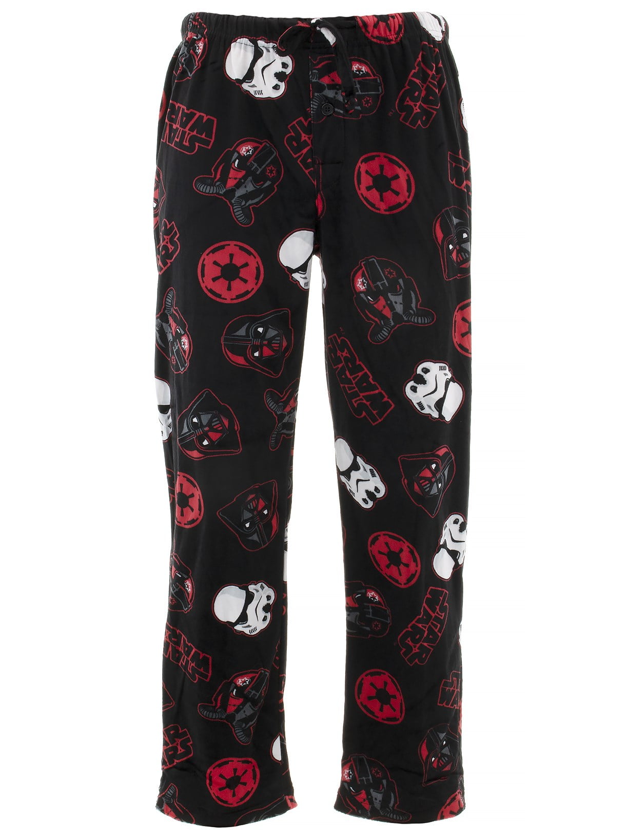 red and black pajama pants