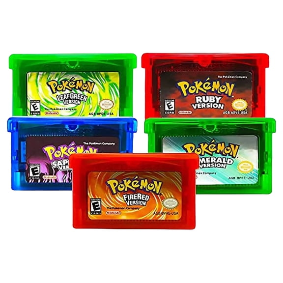 Game Card Ruby/Sapphire/Emerald/Fire Red/Leaf Green for Nintendo Pokemon GBM GBA-