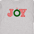 thumbnail image 4 of Inktastic Joy Christmas Ornament with Candy Cane Stripes Boys or Girls Long Sleeve Toddler T-Shirt, 4 of 5