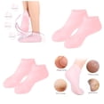 thumbnail image 1 of 2 Pares de Calcetines de Silicona Suave para Piel Seca, Calcetines para Los Dedos Del Pie, Protección para El Talón, Protector para El de Los Macarena calcetines de silicona, 1 of 8