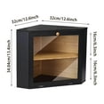 thumbnail image 3 of CHIKANSTORE 2 Tier Corner Bread Box,Black Bread Box Modern Corner, Storage Container and Holder for Kitchen Countertop for Homemade Bread Airtight Loaf, Vintage Storage for Homemade Bread(1PC), 3 of 8