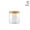 400ml, variant on Plastic Jar Clear Container with Wooden Lid For Salt Coffee Tea Loose Bean M4S3