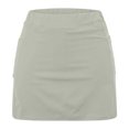 thumbnail image 5 of Kmdttou Women's Yoga Shorts New Color Mid-waist Skirt Pants Sports Casual Shorts Bottoming Skirt Pants on Clearance,Gray 2XL, 5 of 6