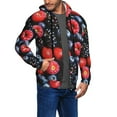 thumbnail image 2 of Honeii Variety Of Fruits And Berries Print Hoodies for Men, Pullover & Full Zip, Breathable Zip up Hoodie, Sweatshirt-Large, 2 of 5