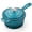 Teal, variant on Walchoice 1QT Sauce Pan, Enameled Cast Iron Saucepan Dutch Oven Pot with Lid, 1 Quart Small Cooking Sauce Pot, Nonstick & Oven Safe - Orange