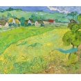 thumbnail image 2 of van Gogh, Vincent 23x20 Black Ornate Wood Framed with Double Matting Museum Art Print Titled - View of Vessenots Near Auvers, 2 of 4