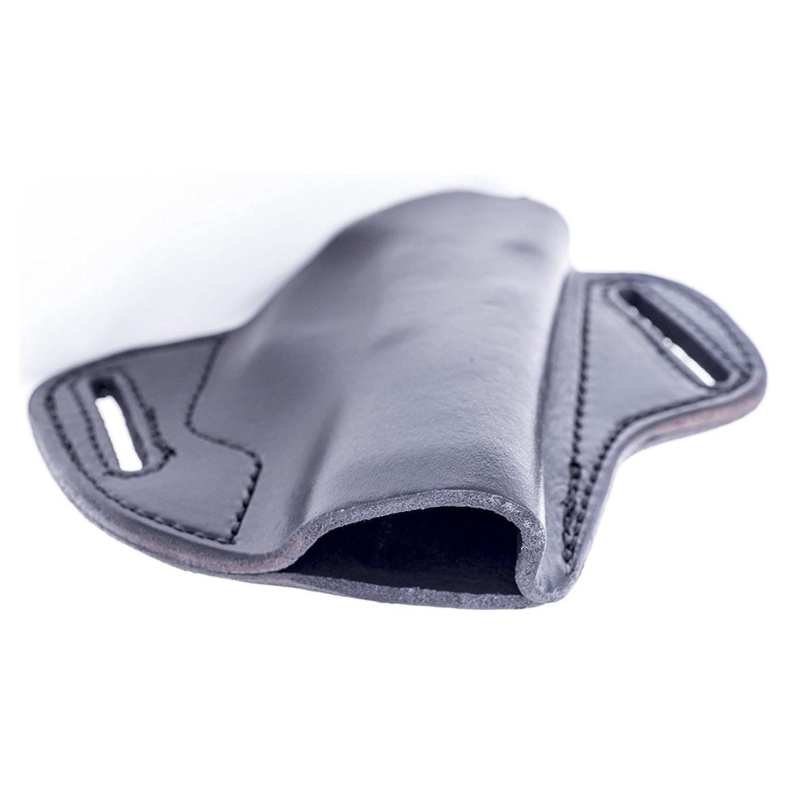 LP2XDSC (Black-Right) Full Grain Heavy Leather OWB Open Carry Pancake, Side Carry Belt Holster for Armory XD Subcompact 9mm, .40S&W. Also fits 3" XD MOD.2! Handcrafted in USA.