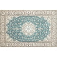 thumbnail image 1 of Ahgly Company Machine Washable Indoor Rectangle Traditional White Gold Area Rugs, 8' x 10', 1 of 7