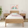 thumbnail image 2 of Max & Lily Twin Bed Frame, Solid Wood Classic Platform Bed with Panel Headboard for Kids, 2 of 10