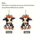 thumbnail image 4 of Cute Cartoon Cow Car Acrylic Pendant Christmas Tree Decoration Pendant Home Decoration Cat Ornament String Christmas Ornament Christmas Decorations Small Christmas Garland Beads Icicles Decorations, 4 of 4