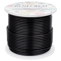 Round Aluminum Wire Black 12 Gauge 2mm about 30m/roll