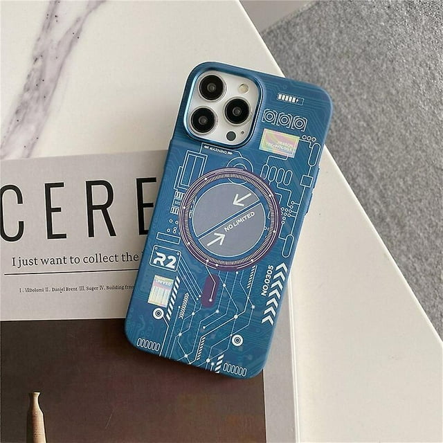 3d Luminous Magnetic Magsafe Silicone Phone Case Compatible With Iphone 14 Pro Max/14 Pro Glow In The Dark