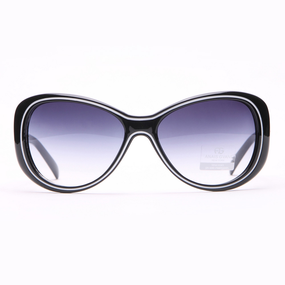Dasein Fashion Wide Sunglasses with Outline Accent UV Polarized - image 2 of 8