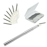 100 Packs Replacement Blades, Quality Black Carbon Steel, Sharper, Rust resistant, Blades for X-ACTO Knife Scoring Sharp Blades EXacto Set Pack Hobby Crafts Arts