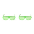 thumbnail image 2 of Minnieouse Gafas de persiana de plástico llamativas y de moda hechas de gafas de persiana de plástico tamaño libre verde verde tamaño libre 2Conjunto, 2 of 6
