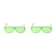 thumbnail image 3 of Guardurnaity Gafas de persiana de plástico llamativas y de moda hechas de gafas de persiana de plástico tamaño libre verde verde tamaño libre 2Conjunto, 3 of 6