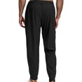 thumbnail image 5 of Breezora Mens Lightweight Quick Dry Hiking Pants with Zipper Pockets Breathable Stretch Outdoor Trousers for Fishing Travel Summer L Size Black, 5 of 7