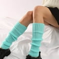 thumbnail image 4 of Abomasnow Women Juniors Neon Ribbed Leg Warmers for 80s Eighty's Party Sports Yoga Fall Winter Sports Socks, 4 of 4