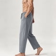 thumbnail image 5 of Eagokdc Stretch Pants for Men Casual Summer Loose Exercise Drawstring Jogging Big And Tall Pant With Pockets Size S-4XL, 5 of 7