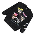 thumbnail image 3 of Powerpuff Girls Women's Sweatshirt, Graphic Print Powerpuff Girls Sweatshirt Black Wash - L, 3 of 6