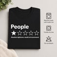 thumbnail image 6 of People One Star Review Graphic T-Shirt, Funny Unisex Classic Fit Tee, 6 of 9