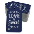 thumbnail image 1 of Inkdotpot Real Silver Foil Love Is Sweet Wedding Tags Favor Hang Paper Tags 50 Pack, 1 of 1
