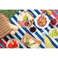 thumbnail image 3 of Mainstays 5'x7' Red, White, and Blue Stripe Beach Mat, 3 of 14