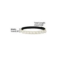 thumbnail image 2 of INSPIRE CHIC Women's Shoe Strap Belt Band with Pearls Elastic Shoe Strap White-apricot M, 2 of 2
