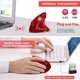 thumbnail image 3 of Other Home Automation Accessory Rechargeable Ergonomic Wireless Mouse, 2.4Hz Rechargeable Wireless Vertical Optical Mouse with USB Receiver, 6 Buttons, 3 of 4