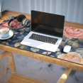 thumbnail image 3 of Long Mouse Pads for Desk,Pioneer Flower Floral Print Pattern Desk Mats on Top Of Desks, Desk Mouse Pad Extra Large with 3mm Non-Slip Base and Stitched Edge for Gaming,Office,Work,Home 35.4"x15.7", 3 of 6