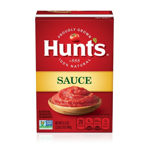 Hunt's Tomato Sauce, 100 Natural Tomato Sauce, 33.5 Oz
