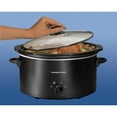 thumbnail image 4 of Hamilton Beach 5 Qt Slow Cooker, Stoneware Crock with Removable Pot, Black, 4 of 8