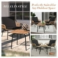 thumbnail image 6 of GREEN MORE 3-Piece Outdoor Conversation Set - Rattan Chairs & Coffee Table, All-Weather Patio Furniture, 300lbs Capacity, Boho Style for Balcony, Garden, Deck & Bistro, 6 of 6