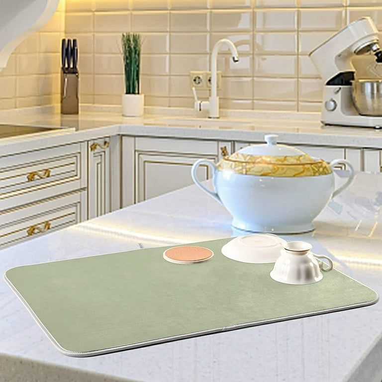 Sage green dish drainer sale