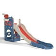 thumbnail image 7 of CIPACHO Kids Slide and Climber Playset for Age 2-8, 5 In 1 Freestanding Toddler Playground with Basketball Hoop, Telescope, Ball and Storage Space, Red, 7 of 7