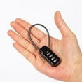 thumbnail image 2 of MYG 4 Digit Combination Padlock Anti-Theft Password Padlock Cabinet Steel Cable Password Lock Outdoor Travel Luggage Security Lock, 2 of 9