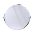 thumbnail image 4 of Pipeline Collection Frameless Round Wall Mounted Tilt Mirror in Brushed Bronze, 4 of 5
