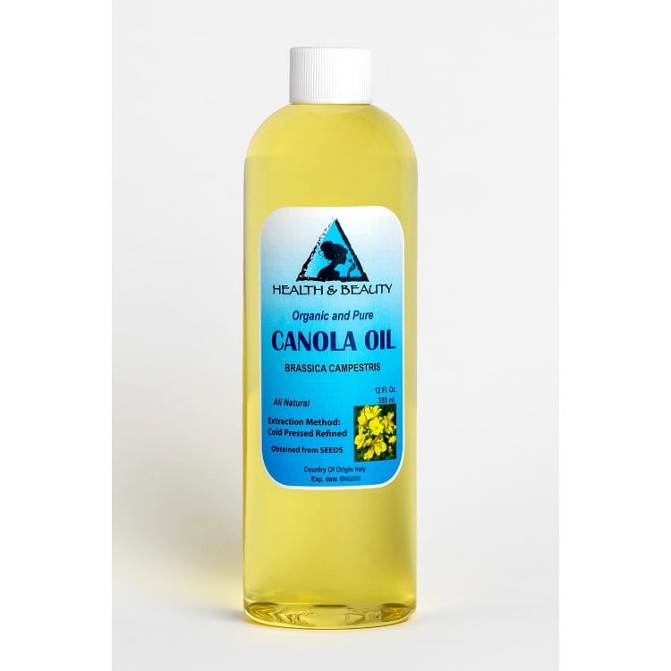 CANOLA SEED OIL ORGANIC REFINED COLD PRESSED PREMIUM FRESH PRIME 100 PURE 12 OZ