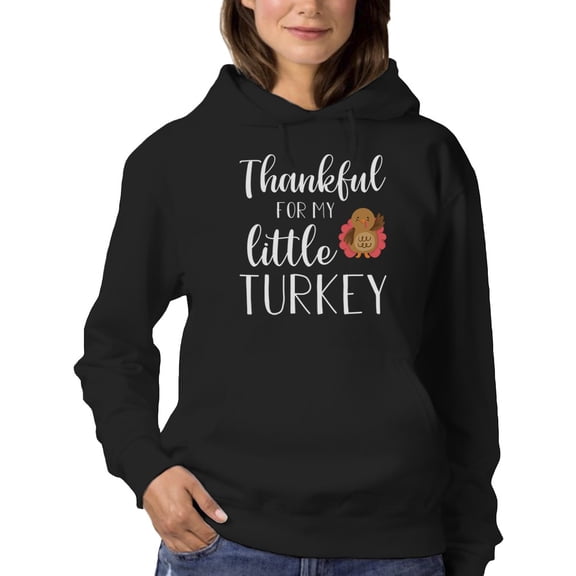 Thanksgiving Little Turkey  Women Hoodie, Female Medium