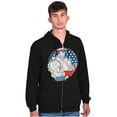 thumbnail image 3 of Street Fighter Vintage Video Game Men Big & Tall Zip Hoodie Brisco Brands 4X, 3 of 5