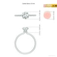 thumbnail image 5 of ANGARA Lab Grown Diamond Hidden Halo Engagement Ring for Women in 14K White Gold (Size-5.9mm| Color-F-G| Clarity-VS) | April Birthstone, Anniversary, Jewelry Gift for Women | Lab-Grown Diamond Ring, 5 of 8